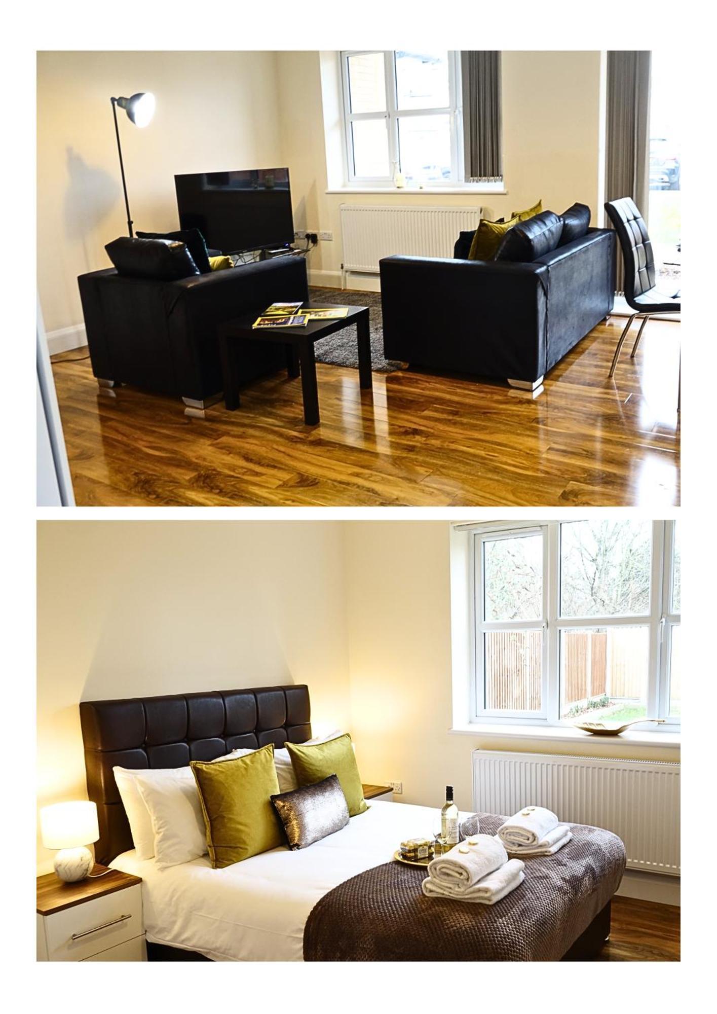 Luxury 2 Bed 2 Bath - Free Parking - 5Min To Airport - Sleeps 6 Apartment Ashford  Luaran gambar