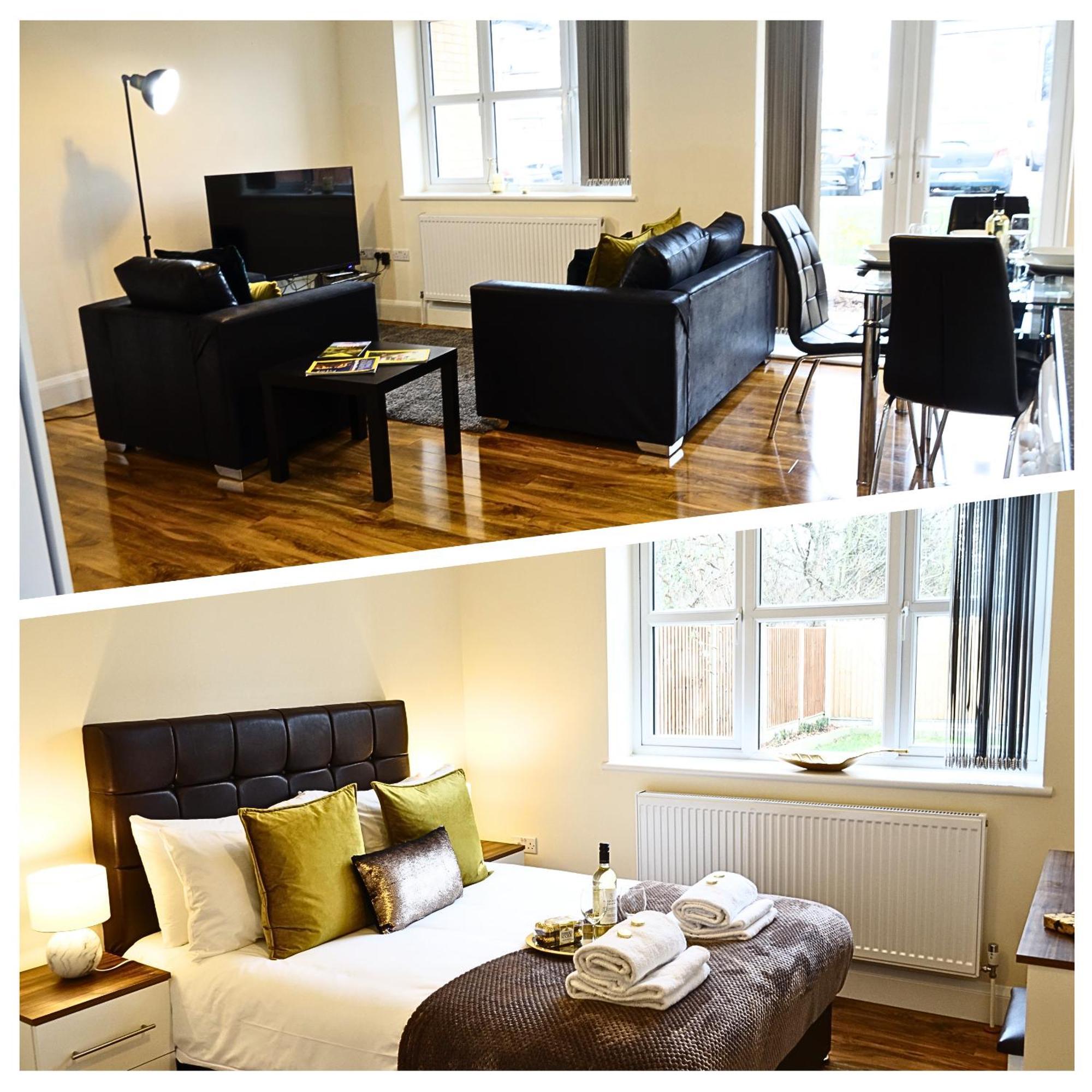 Luxury 2 Bed 2 Bath - Free Parking - 5Min To Airport - Sleeps 6 Apartment Ashford  Luaran gambar
